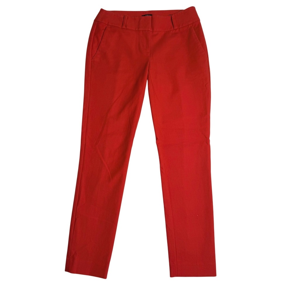 Loft Julie Skinny Professional Stretch Trousers Red Womens Size 0